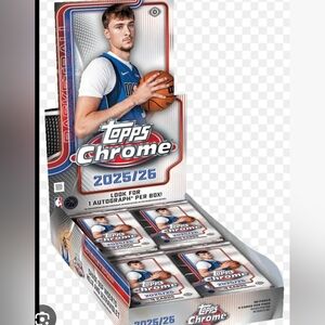 Topps Chrome 2025/26 Basketball Cards - Blue and White